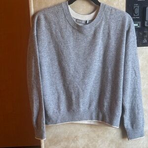 Vince Heather Gray Crew Neck Sweater